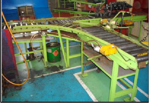 ROUNDED PRODUCTION ROLLER TABLE