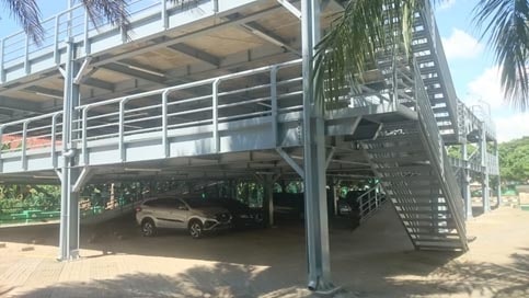 10 PARKIR MOBIL BERTINGKAT KNOCKDOWN MASJID AL ADZOM TANGERANG